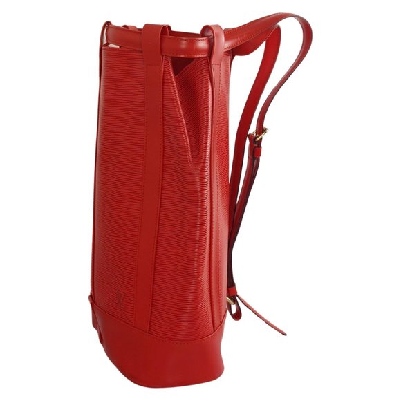Louis Vuitton Randonnee PM Shoulder Bag Back Pack Castilian Red Epi Vintage - Picture 4 of 13